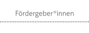 Schriftzug Fördergeber*innen
